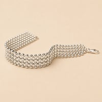 Image 3 of Bracelet manchette argent tissé Echo L