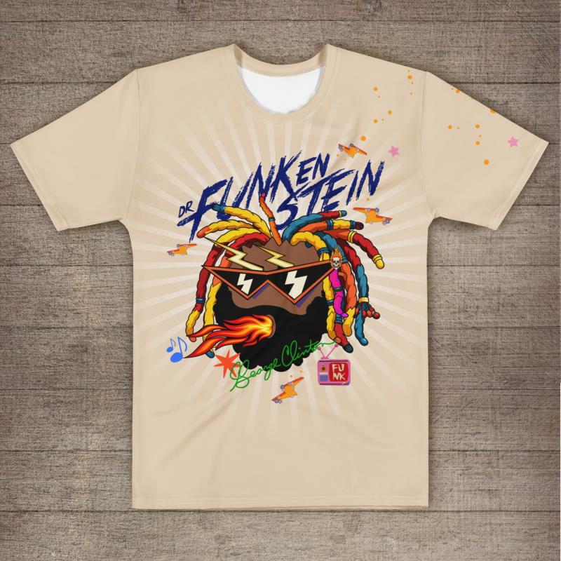 Image of Funkenstein Fire Tribute T-shirt - Beige