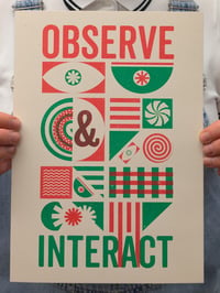 Image 4 of 'Observe & Interact' Risograph Print