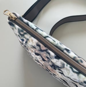 Image of Silver lichen, shoulder bag with crossbody strap 
