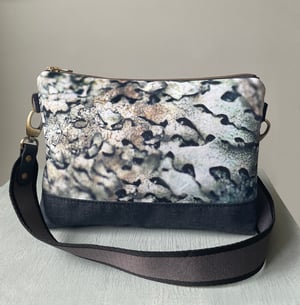 Image of Silver lichen, shoulder bag with crossbody strap 