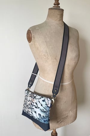 Image of Silver lichen, shoulder bag with crossbody strap 