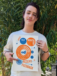 Image 1 of 'Accept Feedback' Risograph Print