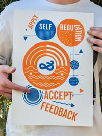 Image 2 of 'Accept Feedback' Risograph Print