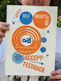 Image 4 of 'Accept Feedback' Risograph Print