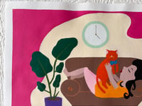 Image 2 of Cat Person Painting