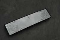 Image 1 of Calligraffiti & Peony Engraved Car Rear View Mirror – Handmade Interior Car Mirror