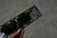 Image 2 of Calligraffiti & Peony Engraved Car Rear View Mirror – Handmade Interior Car Mirror