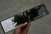 Image 3 of Calligraffiti & Peony Engraved Car Rear View Mirror – Handmade Interior Car Mirror