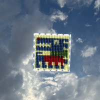Image 1 of cross stitch sticker