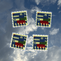 Image 2 of cross stitch sticker