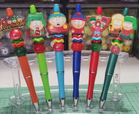 Image 2 of S. Park Acrylic Charm Beaded Pens 