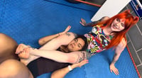 Image 3 of Nadia vs amber phoenix (trapped in thighs)