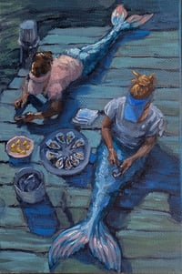 Image 1 of Pearl Flukes Original Oil Painting