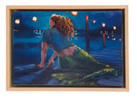 Image 2 of Harbor Lights Original Oil Painting 