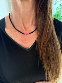 Image 2 of Black Pink Puka