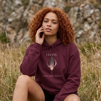 Image 1 of Freyja Hoodie - Norse Goddess Sword Design (Love • War • Magic)