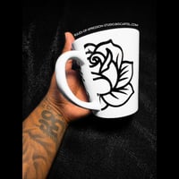 Image 1 of Traditional Rose Tattoo Mug