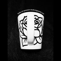 Image 3 of Traditional Rose Tattoo Mug