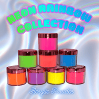 Rainbow 🌈 Neon Acrylic Powder Collection 
