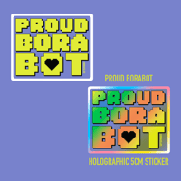 Image 2 of [STICKERS] Proud BoraBot 