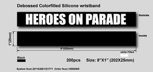 Image of Heroes On Parade Wristband