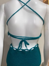 Image 2 of Teal 2 Piece Skirt Outfit