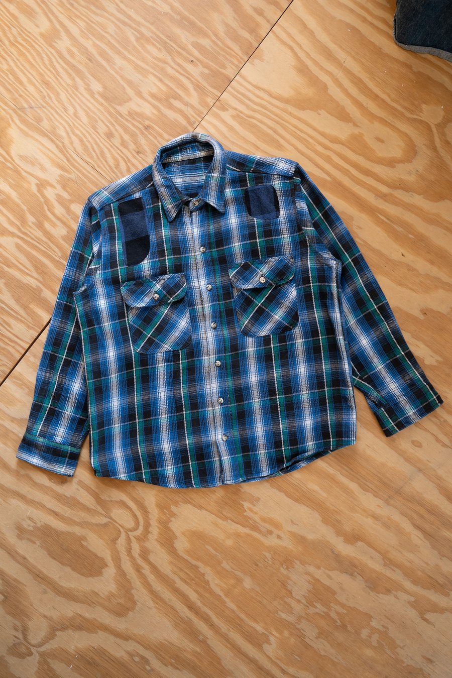 Image of [SAMPLE] Scarf Brothers Repaired Flannel