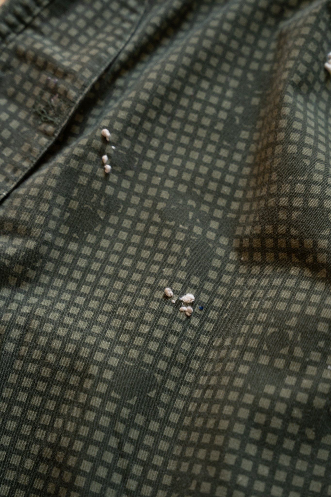 Image of [SAMPLE] Scarf Brothers Hand-Embroidered Night Camouflage Cargo Pants