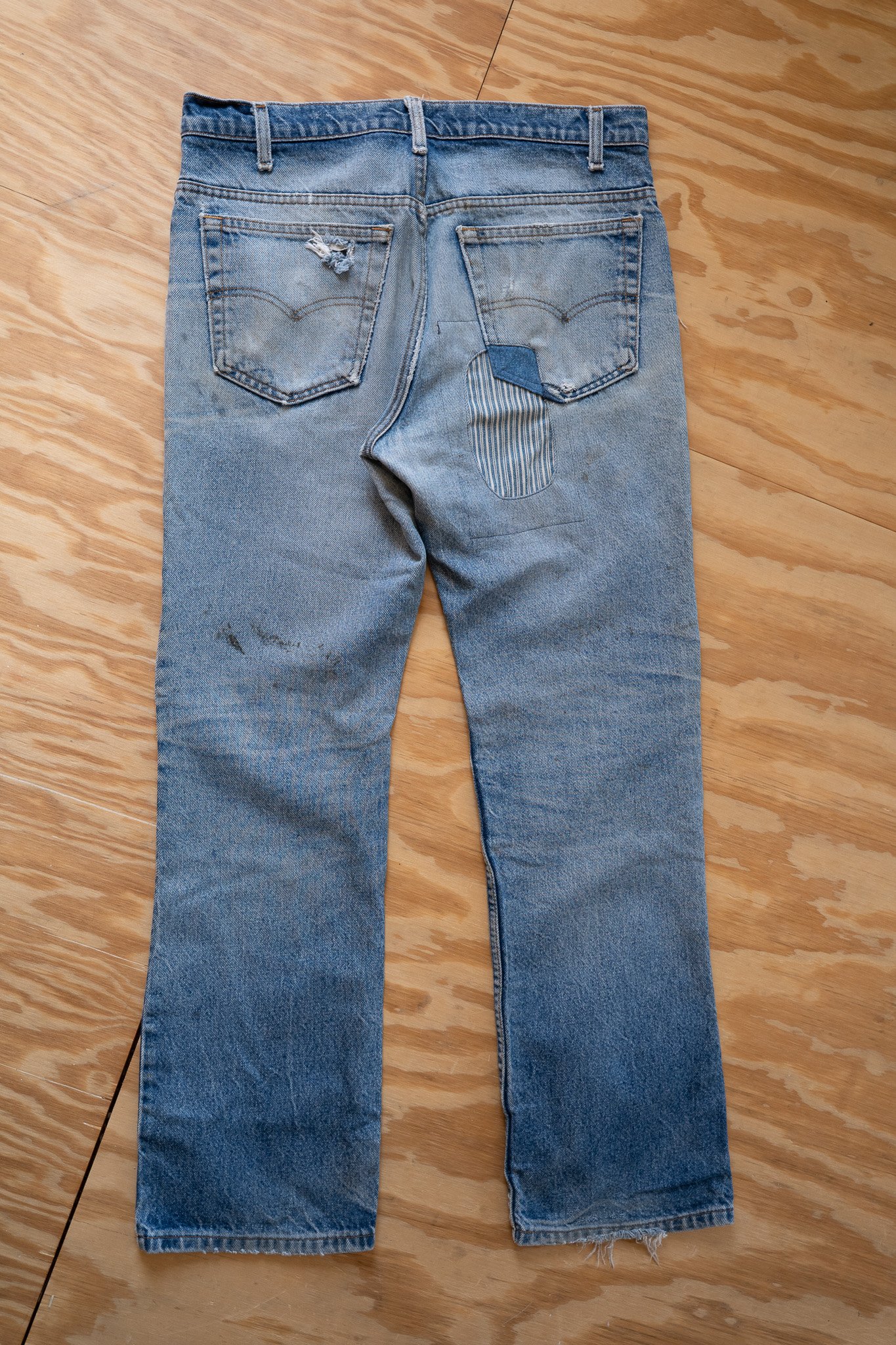 Image of Vintage Levi's 517 Repaired & Patched Jeans