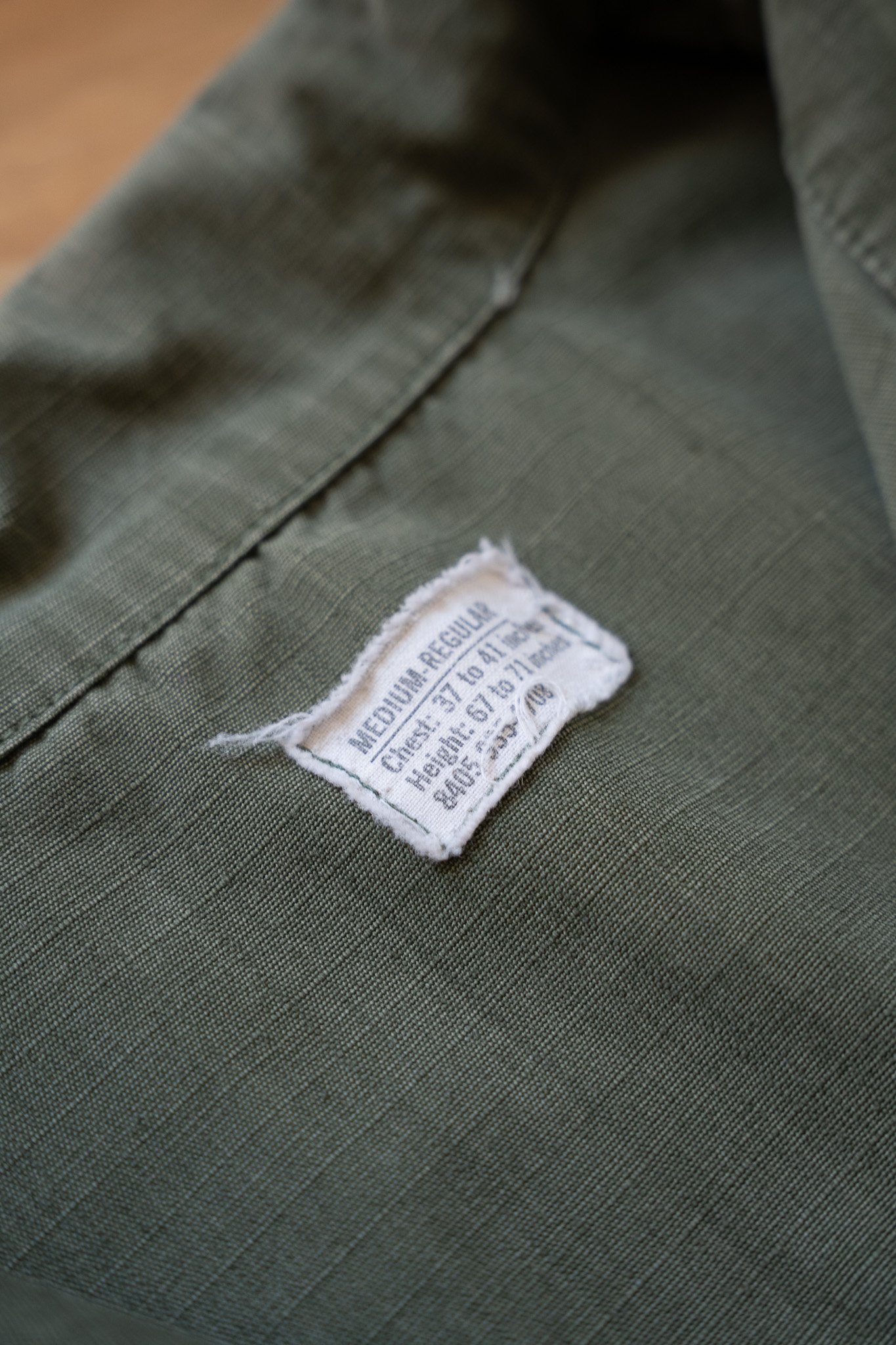Image of Vintage Military Ripstop Utility Shirt with Bandana Appliqué