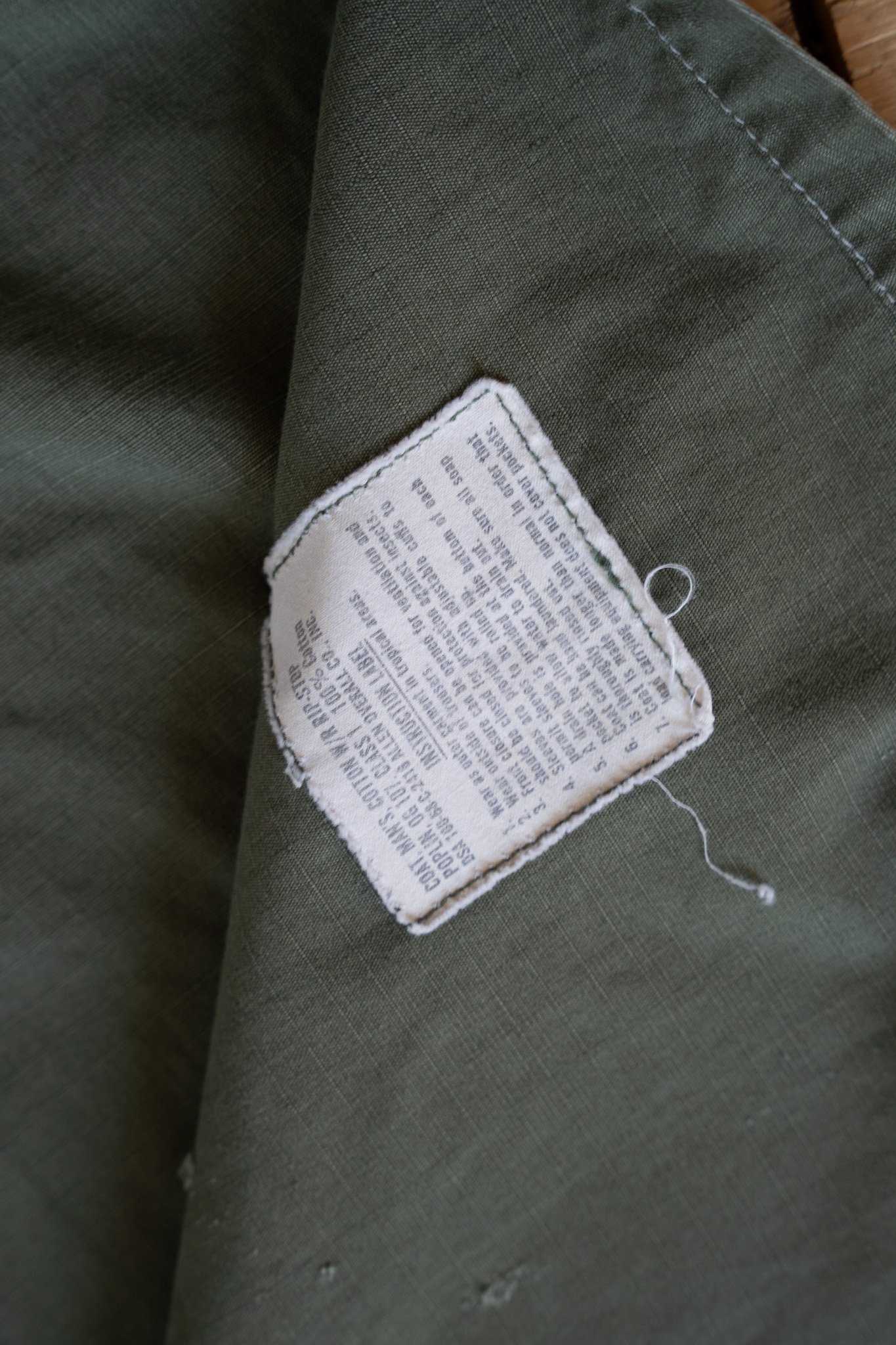 Image of Vintage Military Ripstop Utility Shirt with Bandana Appliqué