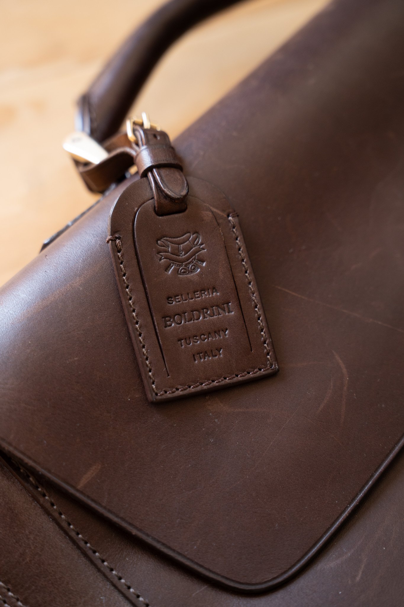 Image of Selleria Boldrini Tuscany Leather Briefcase