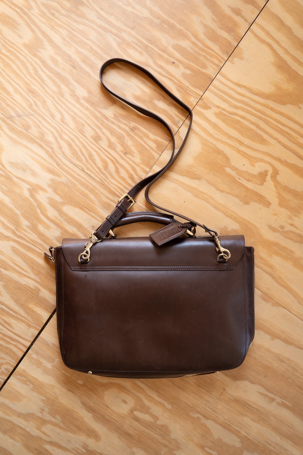 Image of Selleria Boldrini Tuscany Leather Briefcase