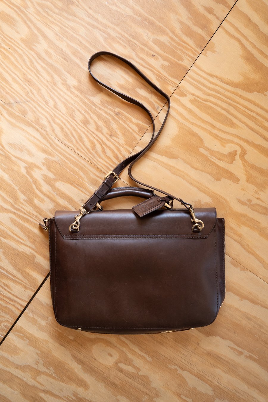 Image of Selleria Boldrini Tuscany Leather Briefcase