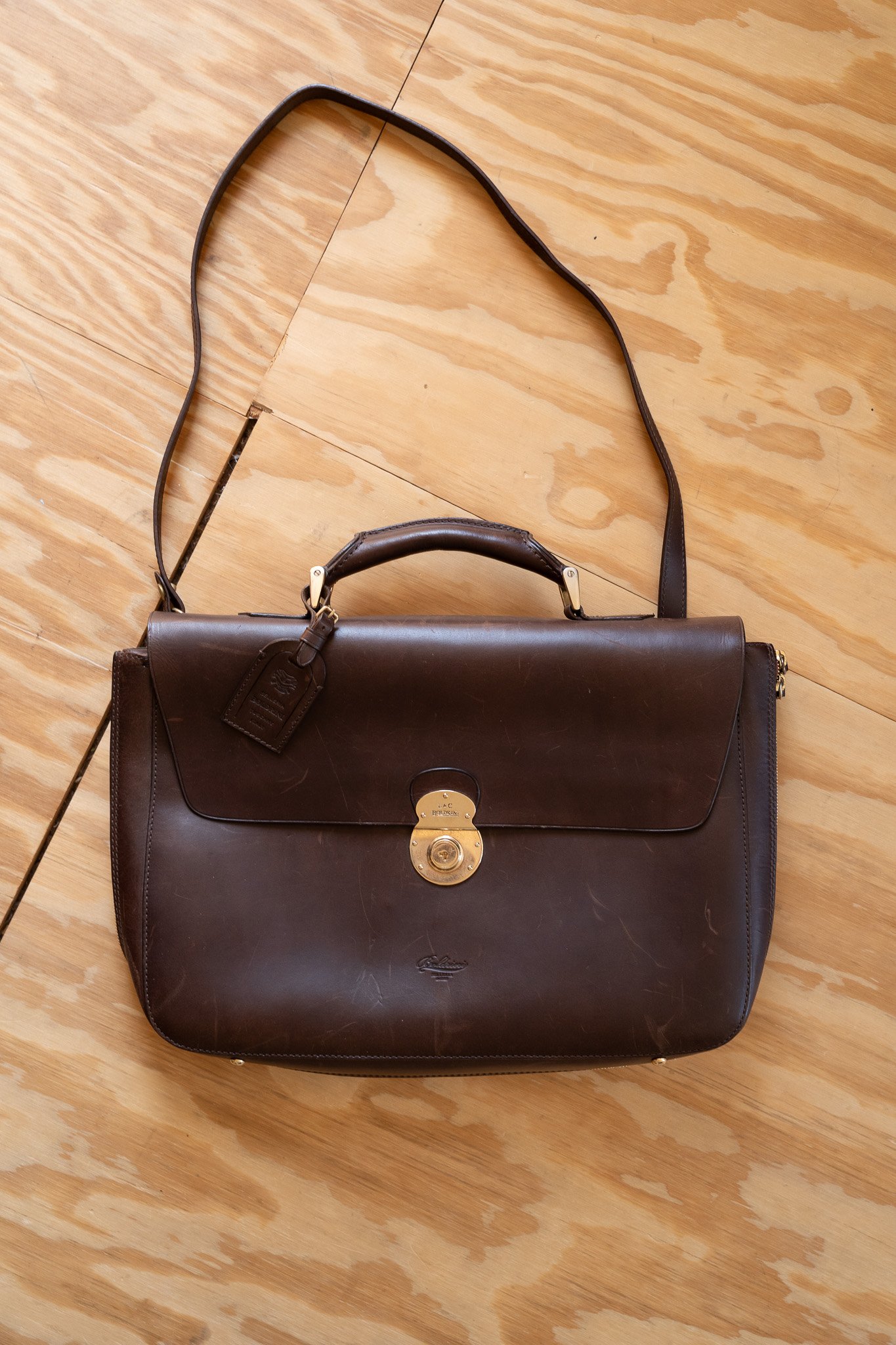 Image of Selleria Boldrini Tuscany Leather Briefcase