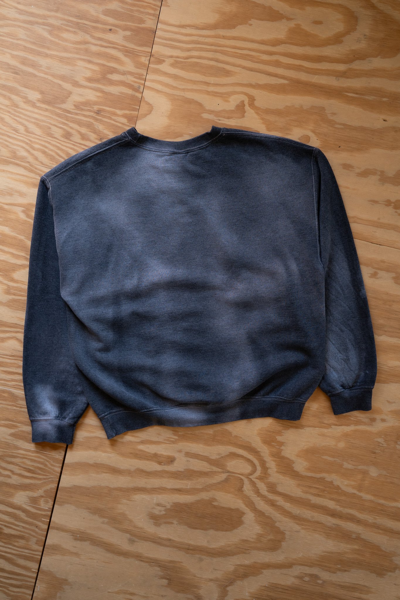 Image of Sun-Faded Black Crewneck Sweatshirt