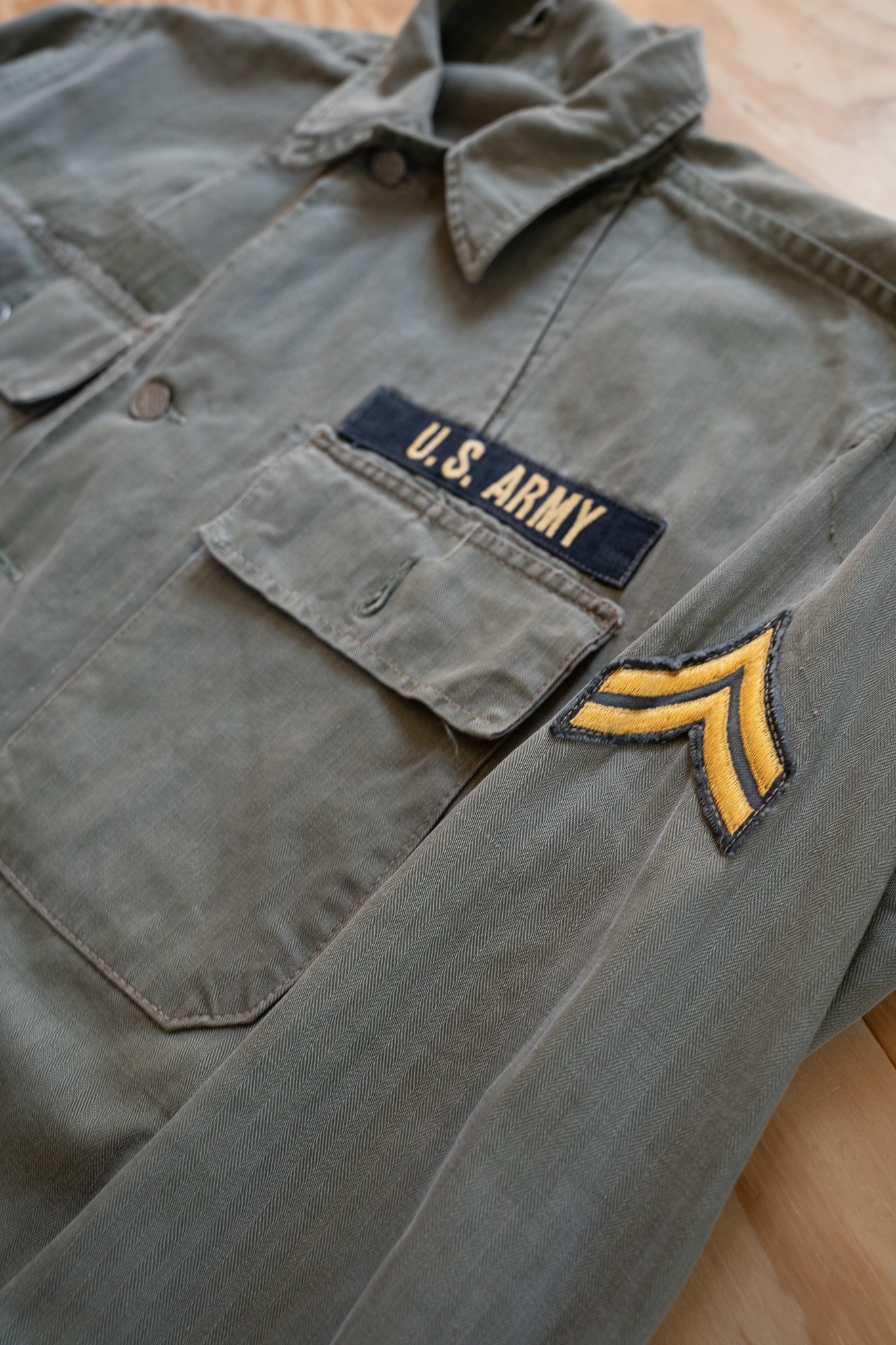 Image of 1950s U.S. Army HBT Utility Shirt