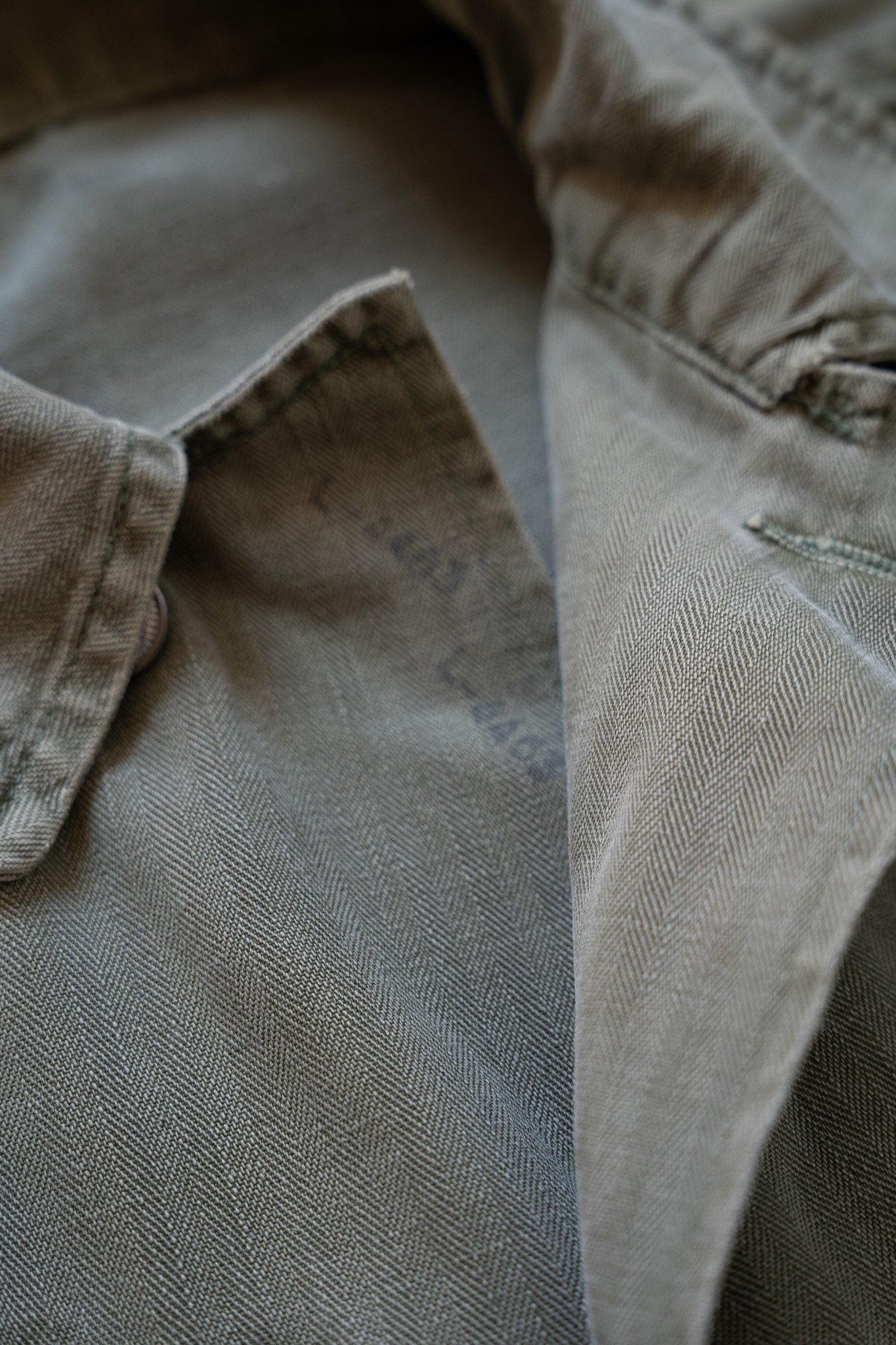 Image of 1950s U.S. Army HBT Utility Shirt
