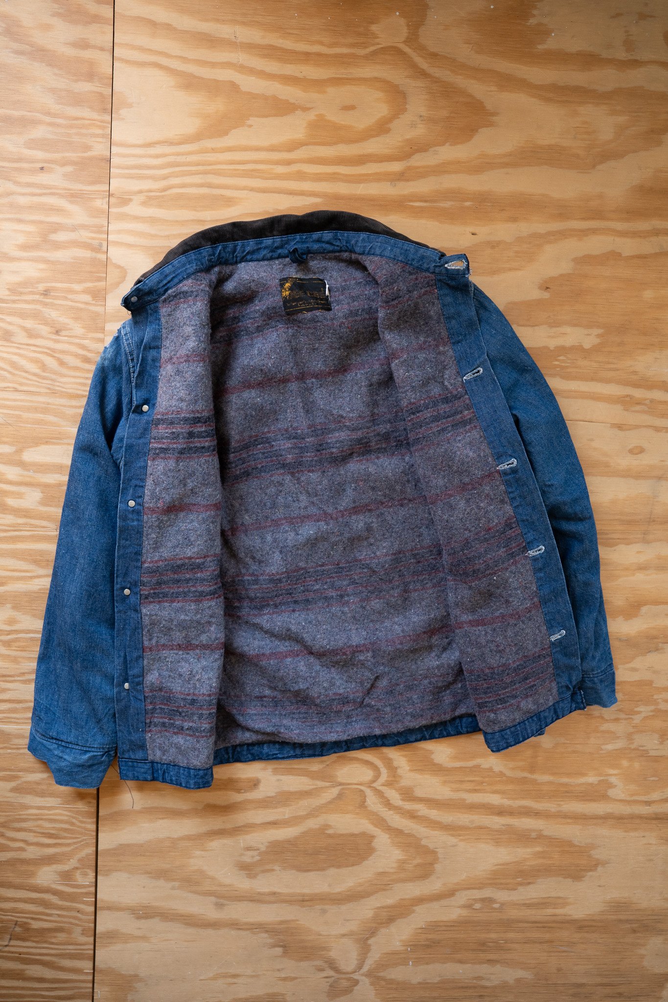 Image of Flannel-Lined Dee Cee Denim Chore Jacket