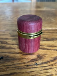Image 1 of Celtic Hinged Ring Box - Purpleheart