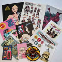 TANK GIRL BUMPF BAG - A WHOLE BUNCH OF STUFF - including BOOGA patch!