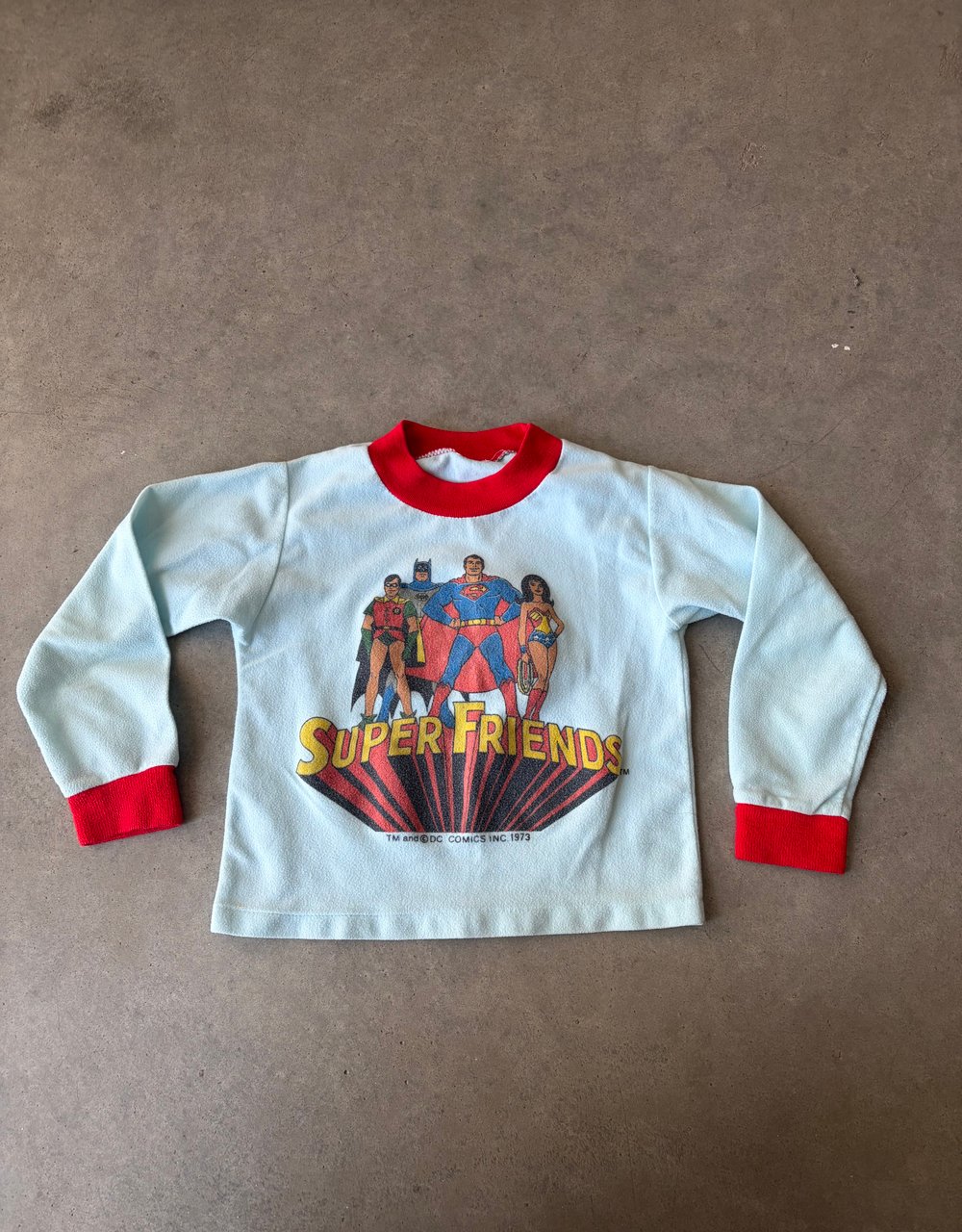 Image of Vintage 70s DC Comics Super Friends Long Sleeve 3T 