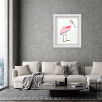 Image 2 of The modern Spoonbill - Original Watercolor bird art