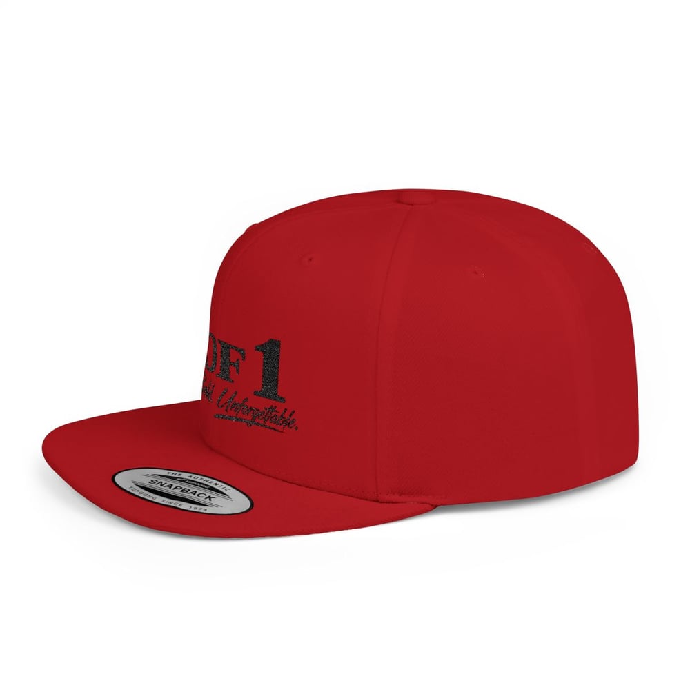 Image of Unisex Snapback Hat - "1 of 1" Embroidered Flat Bill Cap (Rare. Bold. Unforgettable.)