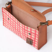 Image 6 of Two-way Sling red orange grid
