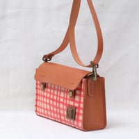 Image 4 of Two-way Sling red orange grid