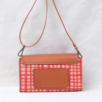 Image 3 of Two-way Sling red orange grid
