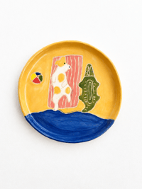 Assiette  A la plage 