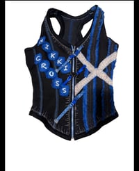 Nikki Storm Wrestling Gear Top, Blue and Black top
